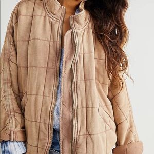 Free People Dolman Quilted Knit Jacket